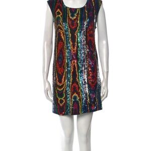 Balmain Multicolor Sequin mini Dress